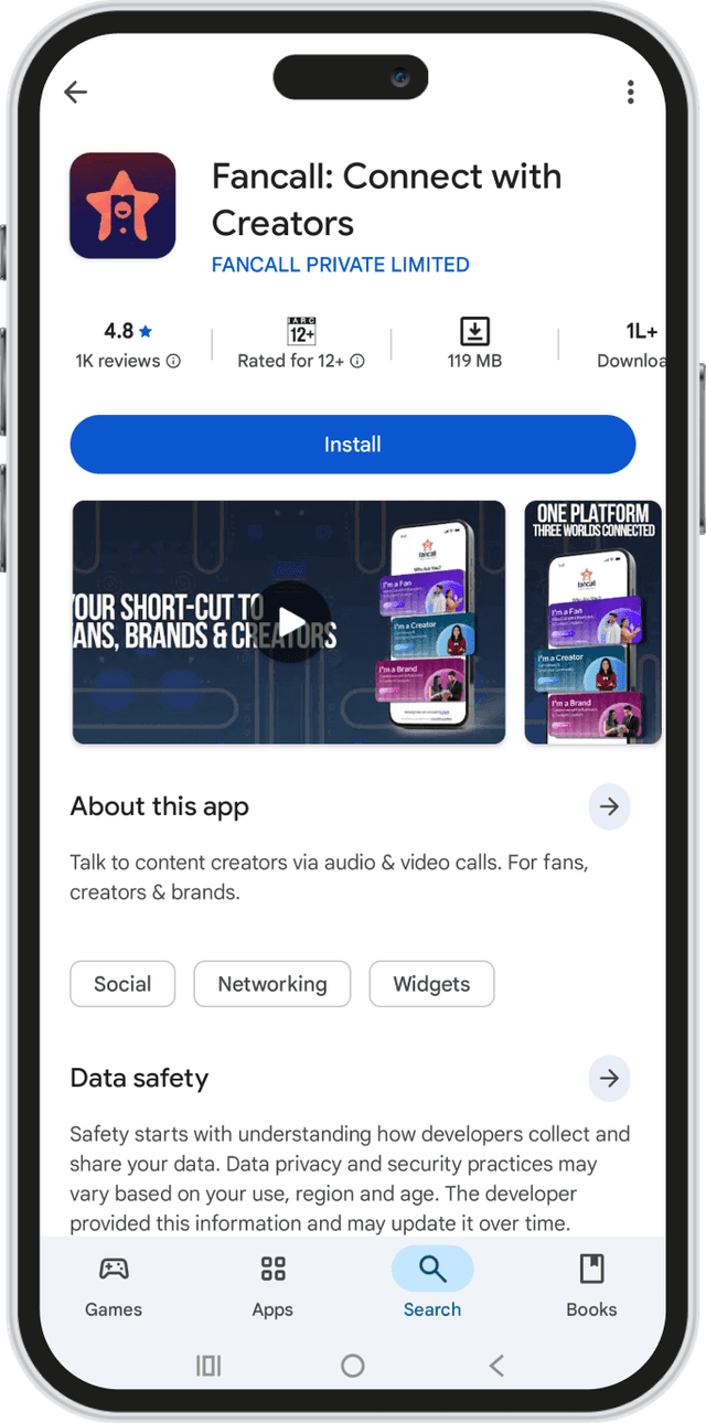 Fancall — Download the App