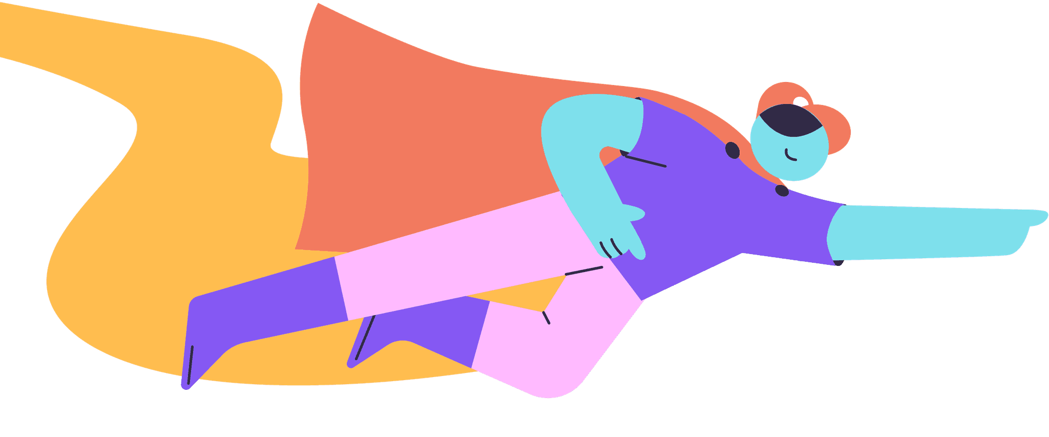 Follow us illustration
