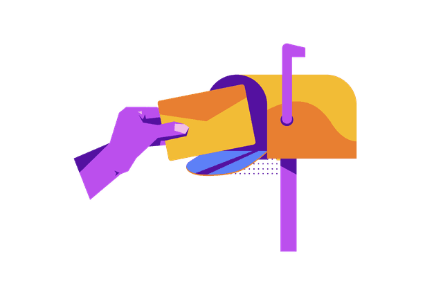 Newsletter mailbox illustration